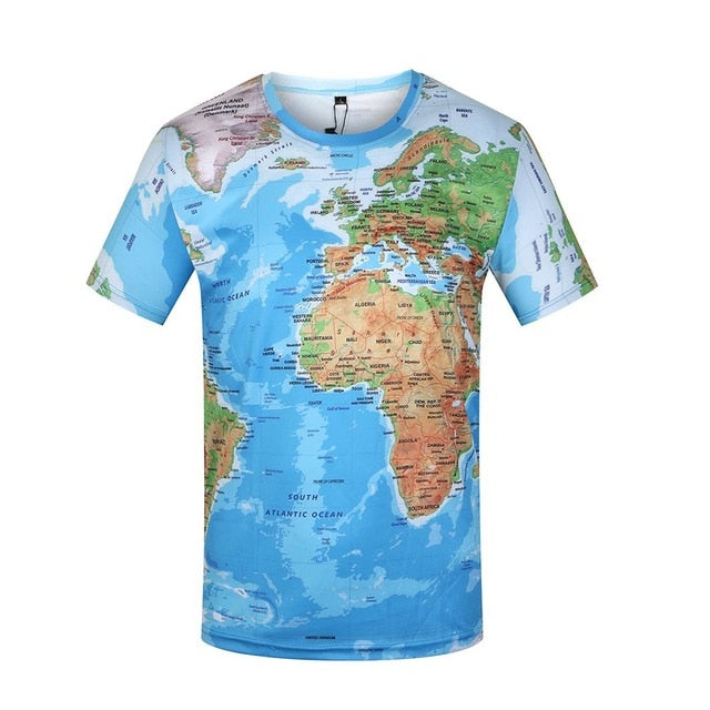World map t-shirt